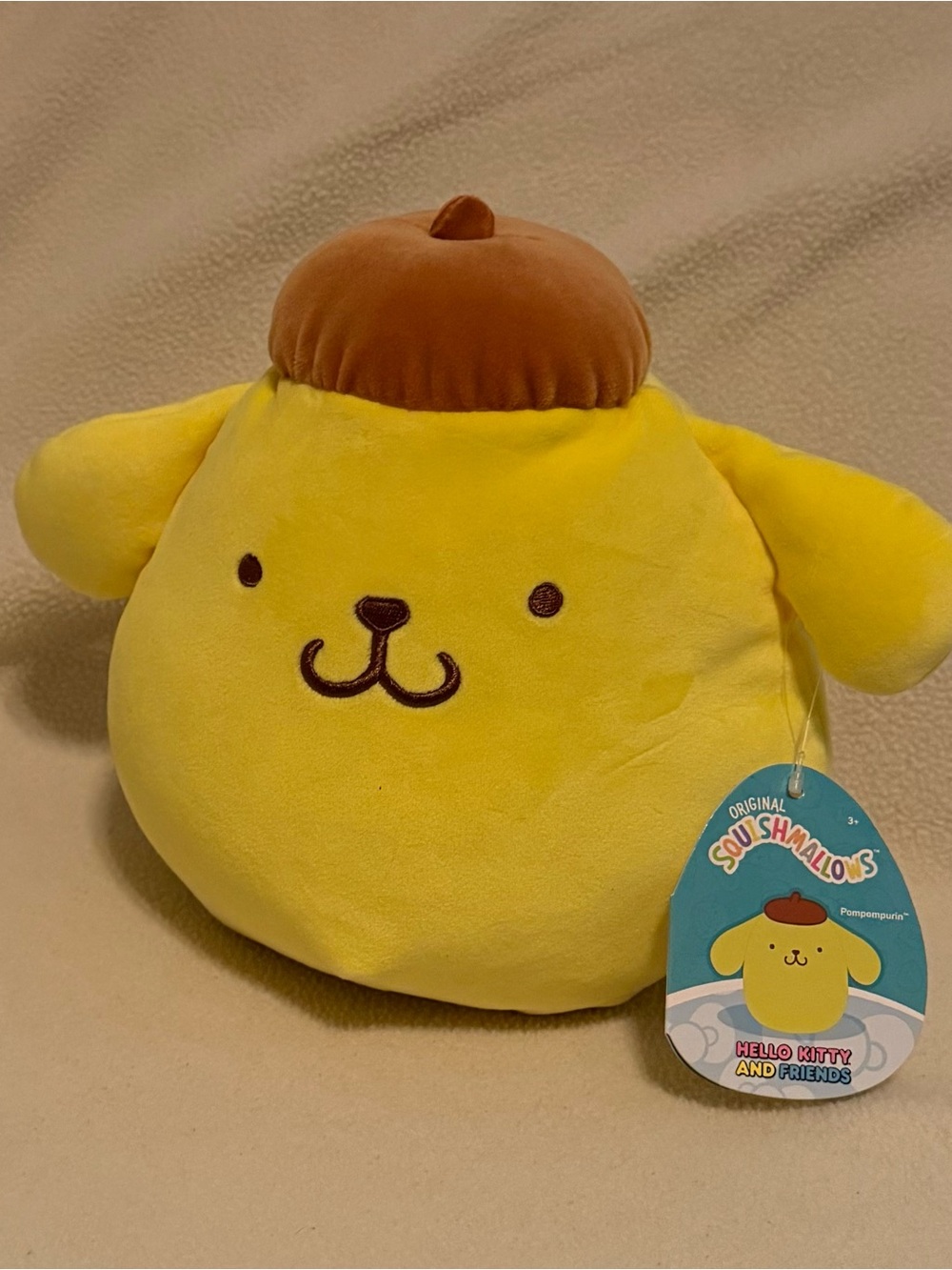 Squishmallows Sanrio Pompompurin 8 inch Yellow Dog Plush Toy Retired Hello Kitty